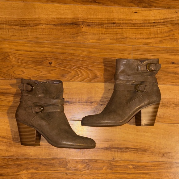 A2 By Aerosoles Brown Invitation Ankle Boots Sz Women's 9 - Picture 4 of 11